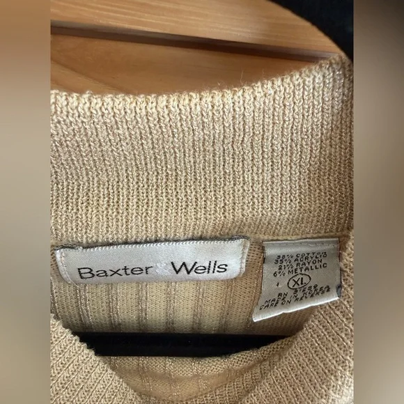 Baxter Wells Metallic Knit Sweater‎ - Picture 4 of 7